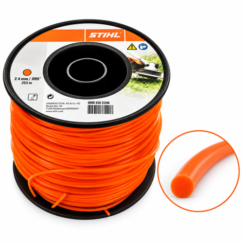 Żyłka okrągła STIHL 2,4mm 253m (orange)